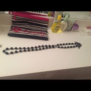 Black and silver beaded necklace